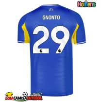 Camisa de Futebol Leeds United Wilfried Gnonto #29 Equipamento Secundário 2025-26 Manga Curta